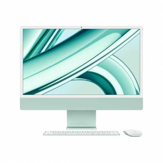 Apple iMac 24 inch/M3 chip with 8‐core CPU and 10‐core GPU/512GB SSD/Retina 4.5K/ MQRP3 Green